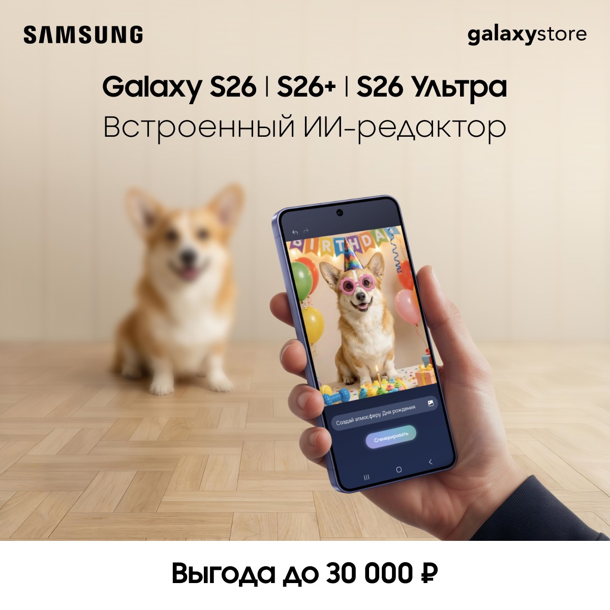 Выгода на смартфон Samsung Galaxy S26 Ultra